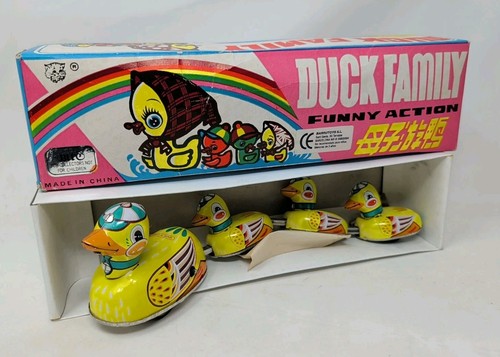 Duck family funny action wind - duck,