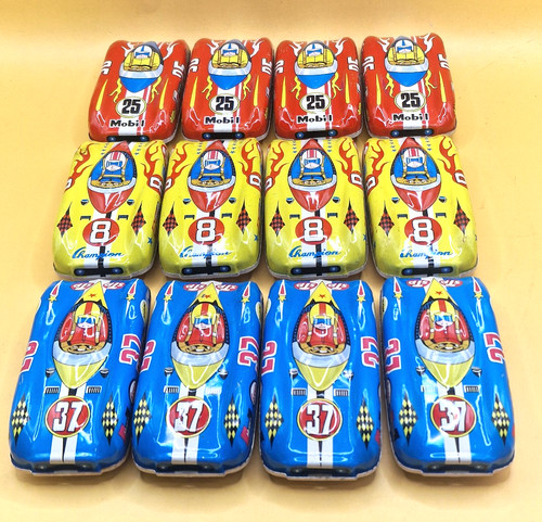 Lot vintage tin racing - of,
