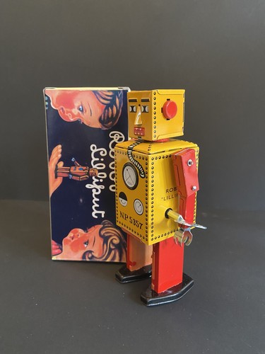 Robot lilliput wind tin - wind-up,