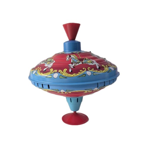 Tin humming top carousel - tin,