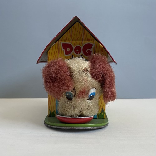 Vintage wind tin - tin, dog