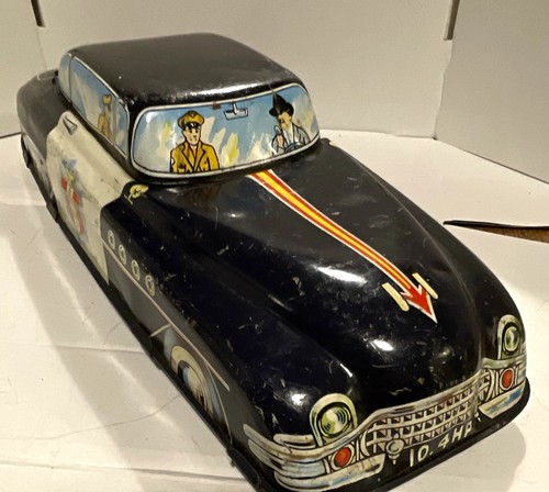 Old british tin plate police - plate,