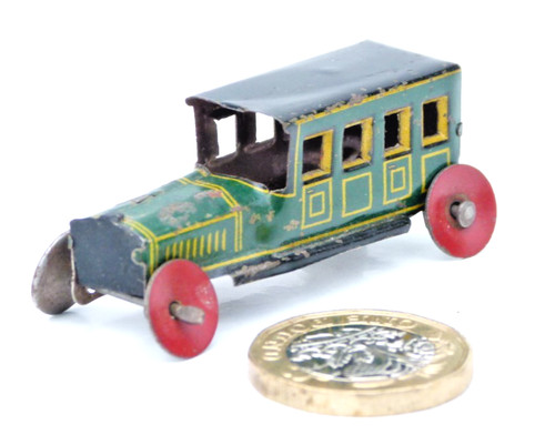 Penny toy tin plate - tin, limousine