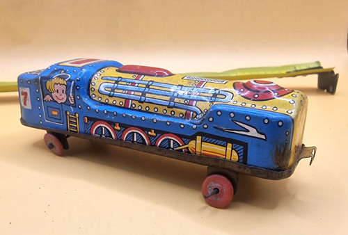 Vintage tin toy train japan - vintage,