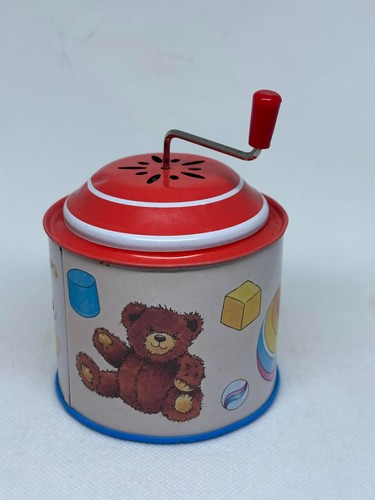 Vintage tin musical - vintage,