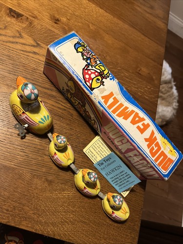 Vintage wind tin toy duck - wind,