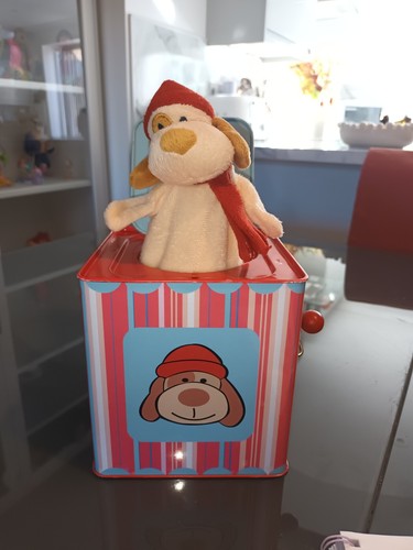 Vintage tin bear jack the - tin,