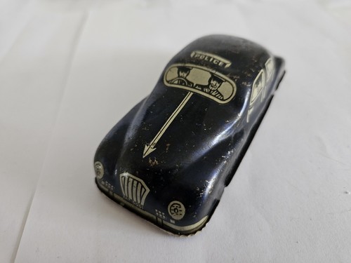 Vintage tin plate - plate, toy