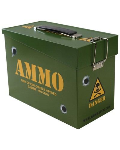 Kids army ammo tin lunch - army,