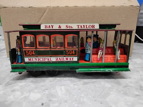 Tin cable car toy san - tin,