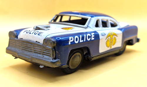 Vintage japan tin - police, car