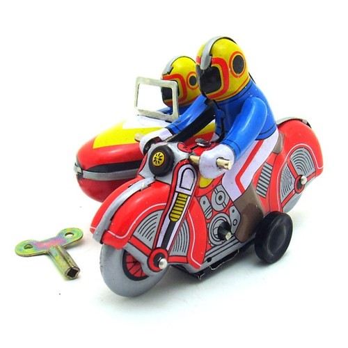 Vintage tin toy wind - , up