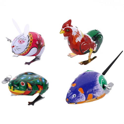Pcs tin clockwork toy funny - 4,