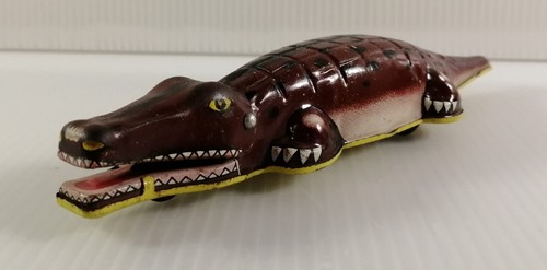 Vintage tin toy crocodile - tin,