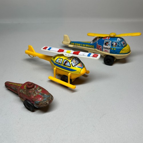 Vintage helicopter tin plastic - vintage, tin/plastic
